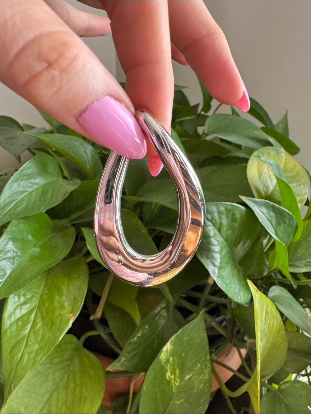Lia Sophia Silver Pendant teardrop